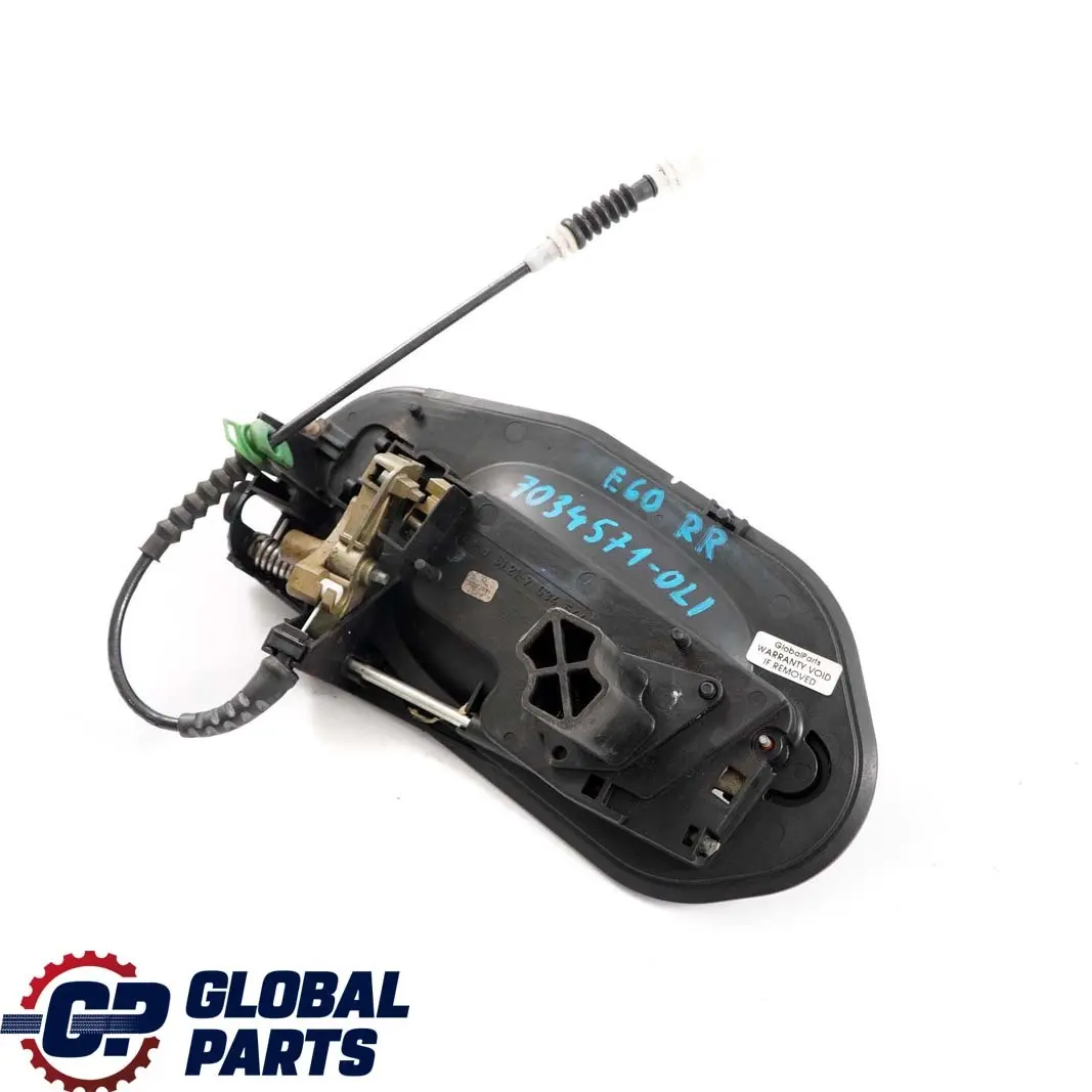 BMW E60 E61 Asidero Trasero Derecho Completo Olivin Metallic 349 - SKU 7034571-OLI - Número de pieza 7034571