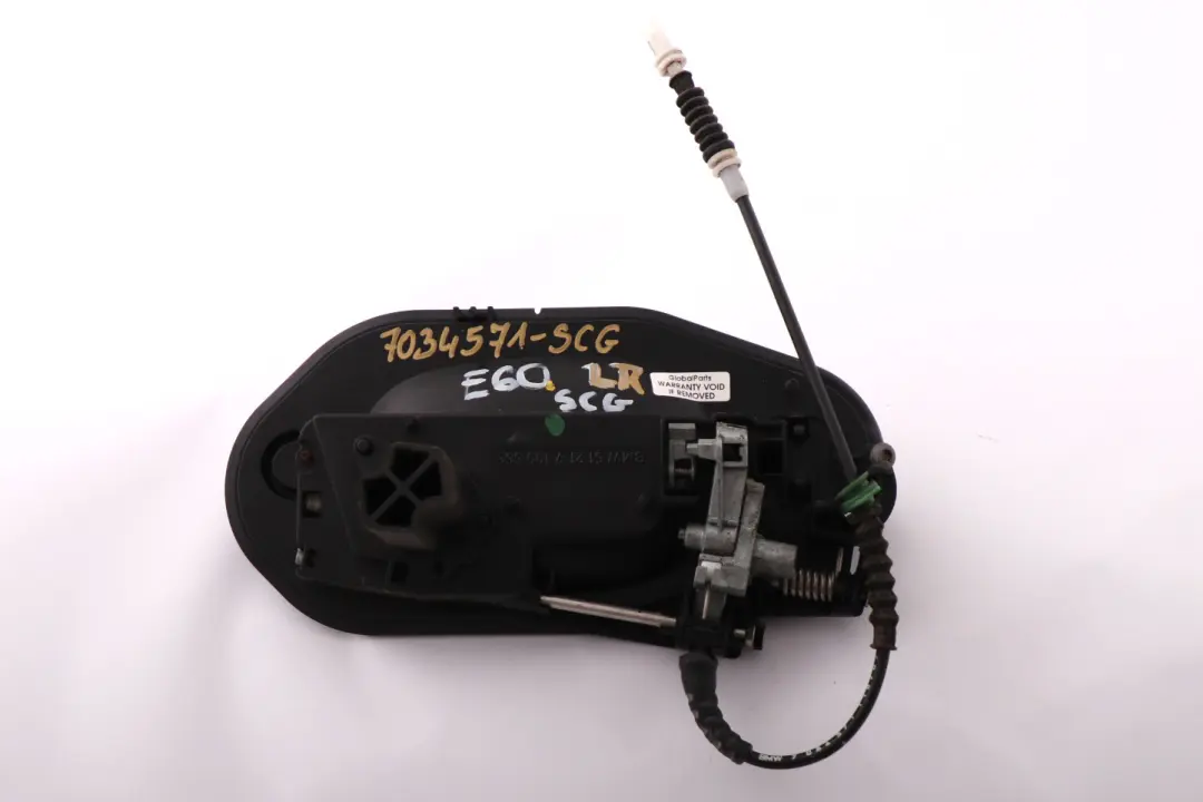 BMW 5 Series E60 E61 Complete Rear Left Grab Handle N/S Spacegrau Space Grey - SKU 7034571-SCG - Part number 7034571