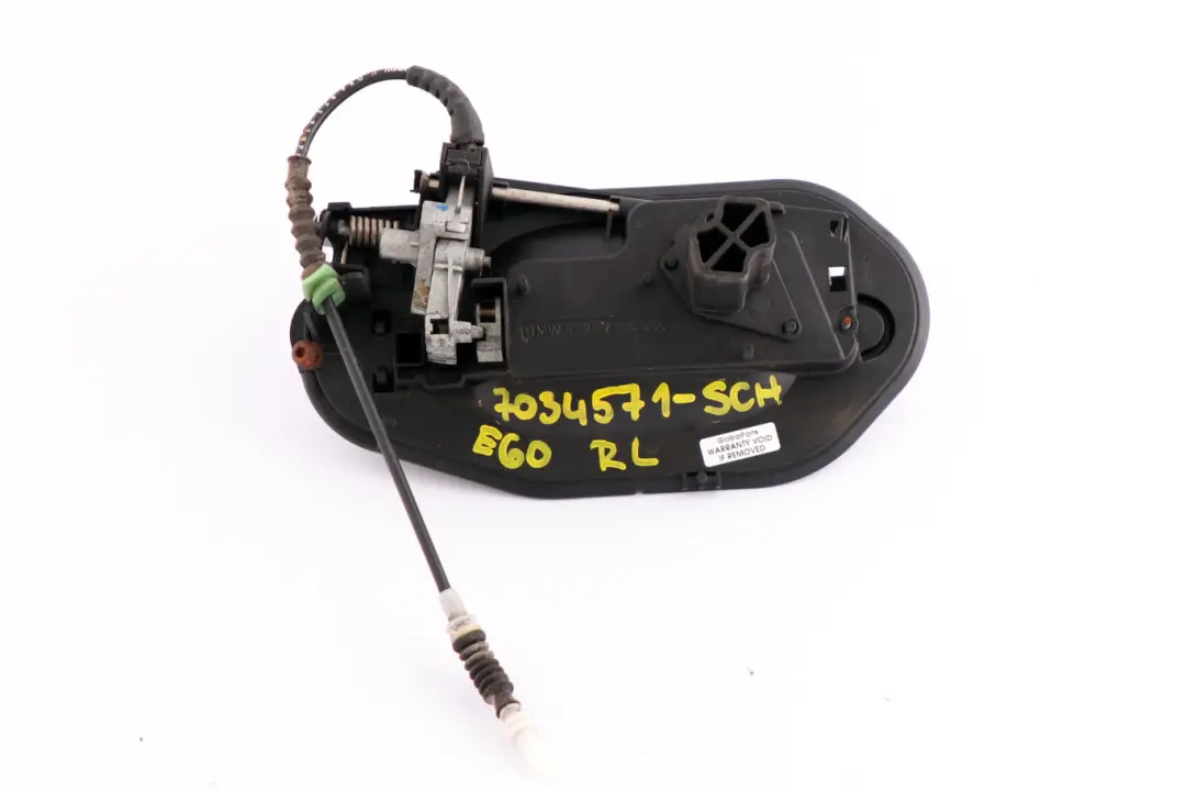 BMW E60 E61 Klamka lewa tylna tył wspornik SCH - SKU 7034571-SCH - Numer Części 7034571