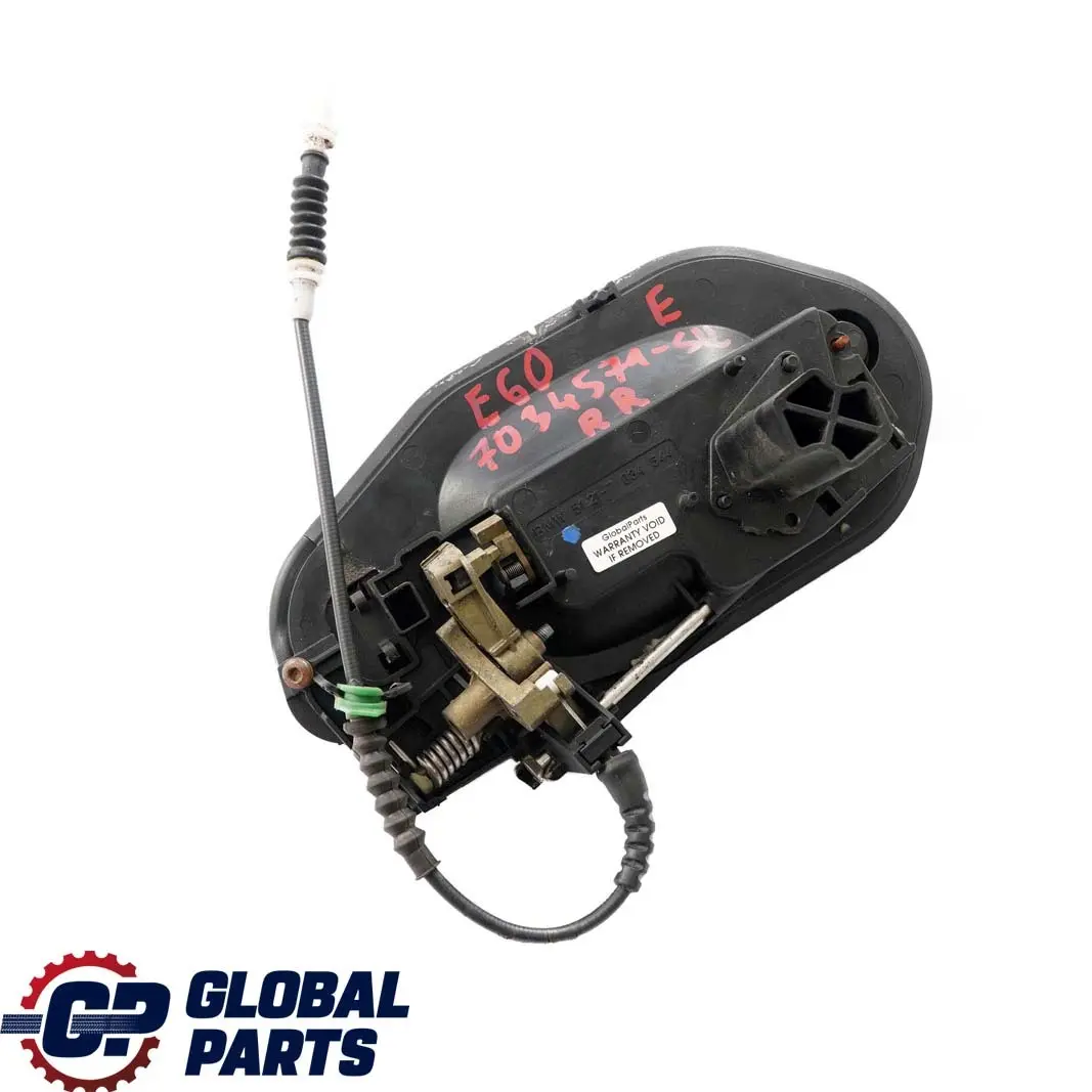 Asidero Trasero Izquierdo Completo Silverstone 2 A29 para BMW E60 E61 con número de pieza 7034571 BMW E60 E61 Asidero Trasero Izquierdo Completo Silverstone 2 A29 - SKU 7034571-SIL - Número de pieza 7034571