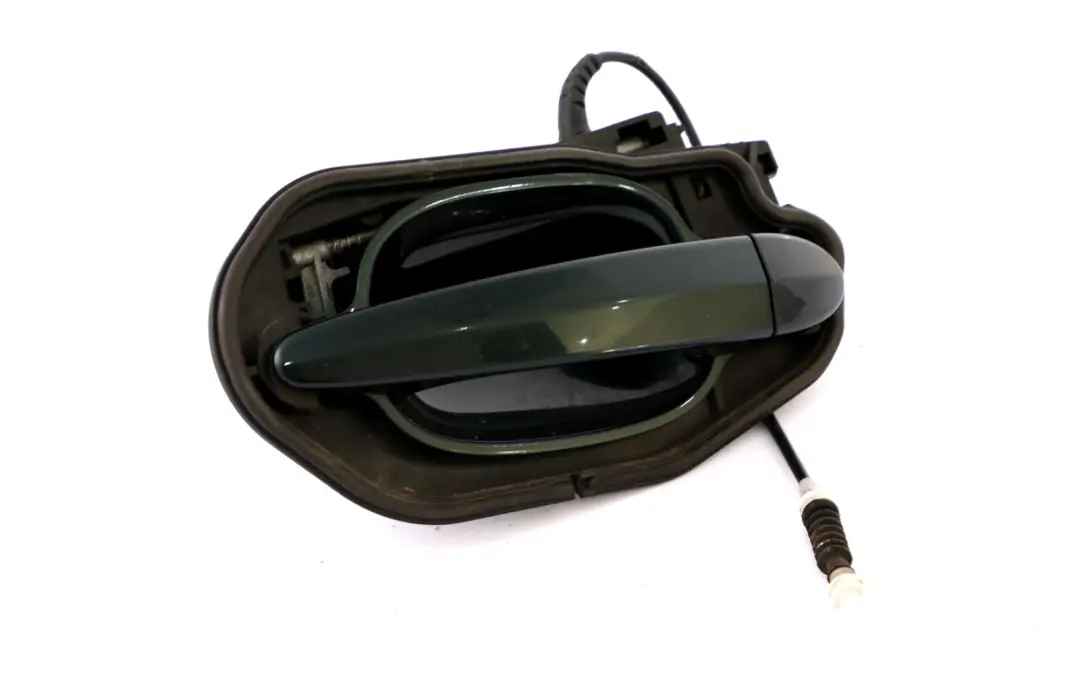 BMW 5 Series 1 E60 E61 Complete Rear Left Grab Handle N/S Tiefgruen Deep Green - SKU 7034571-TG1 - Part number 7034571