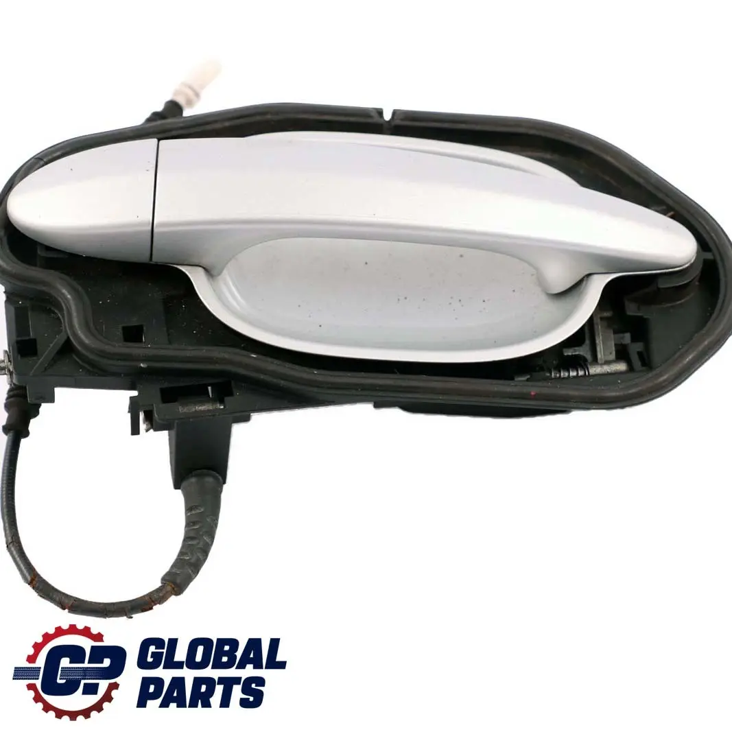 BMW E60 E61 Complete Rear Left Grab Handle N/S Titansilber Silver - SKU 7034571-TS1 - Part number 7034571