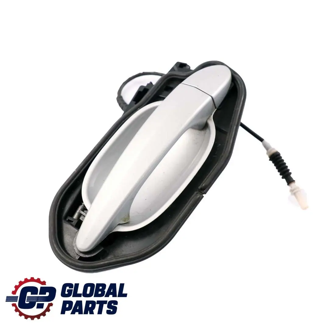 BMW E60 E61 Complete Rear Left Grab Handle N/S Titansilber Silver - SKU 7034571-TS1 - Part number 7034571