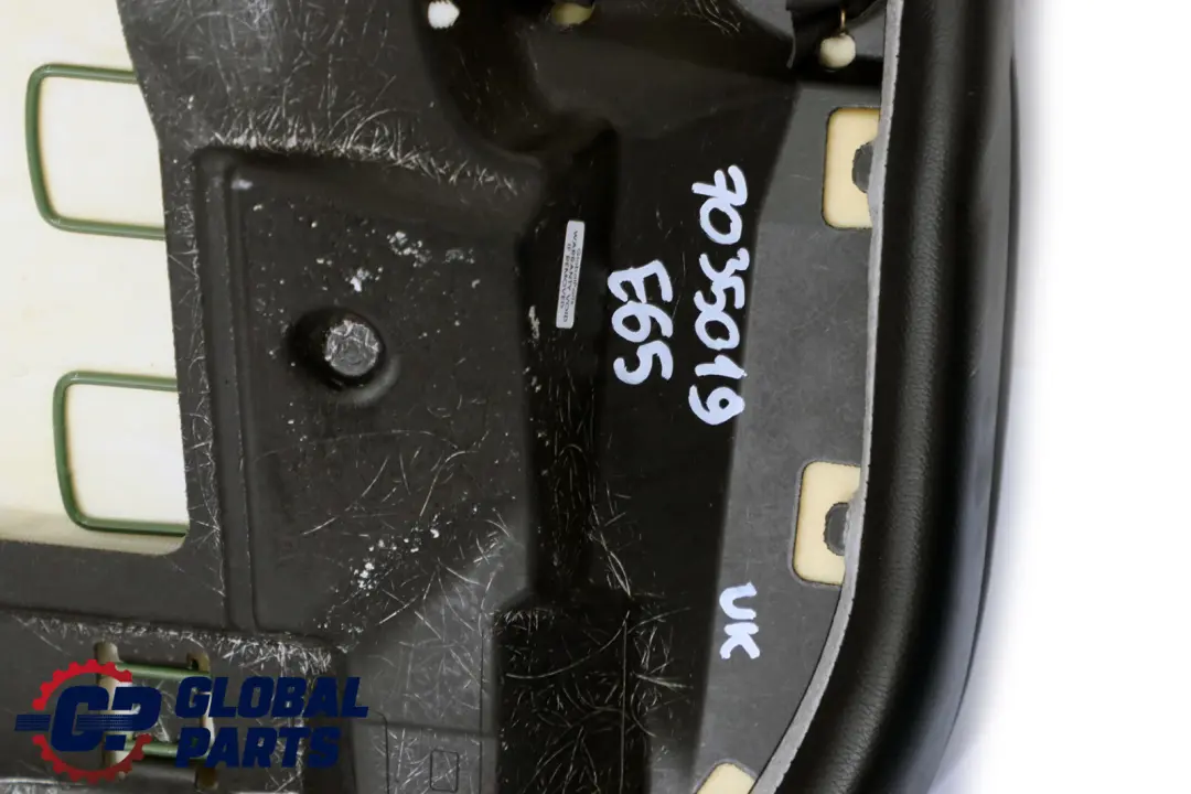 BMW E65 Sitzbezug Schwarz Leder Interieur Rücksitzbank Basis Couch - SKU 7035019 - Teilenummer 7035019