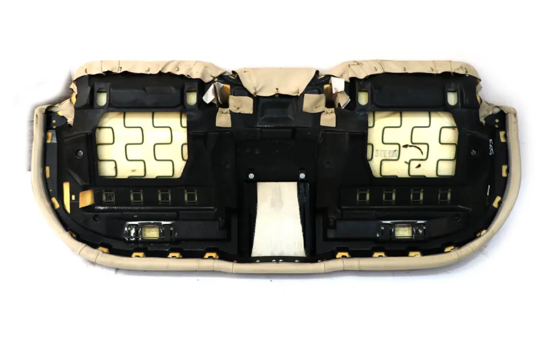 Crema Beige Interior de cuero Asiento Trasero Banco Base Sofá para BMW Serie 7 E65 con número de pieza 7035021 BMW Serie 7 E65 Crema Beige Interior de cuero Asiento Trasero Banco Base Sofá - SKU 7035021 - Número de pieza 7035021