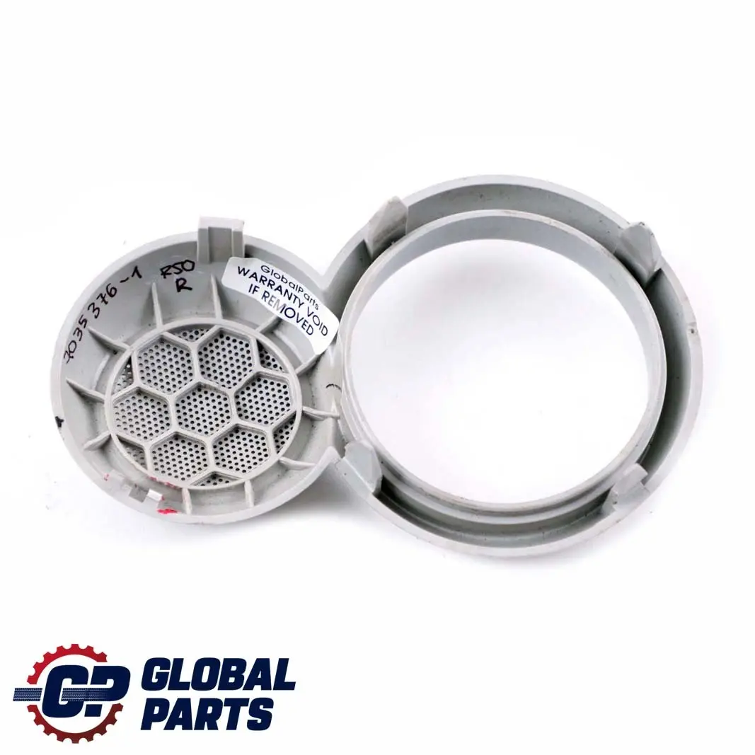 BMW Mini Cooper One R50 R53 1 Inside Right Door Opener Cover O/S White Silver - SKU 7035376-1 - Part number 7035376