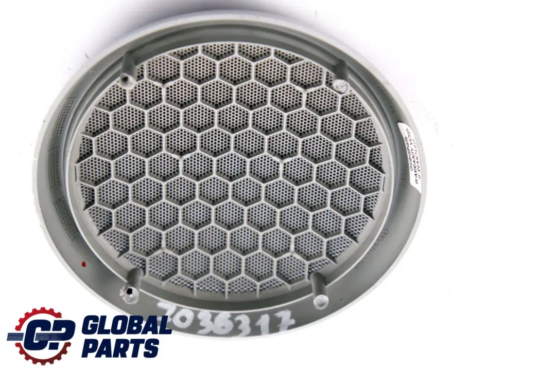 Kratka Głośnika Osłona Boczka Drzwi Lewa Prawa Srebrna 0736910 do Mini R50 R53 o numerze 7036317 Mini R50 R53 Kratka Głośnika Osłona Boczka Drzwi Lewa Prawa Srebrna 0736910 - SKU 7036317 - Numer Części 7036317