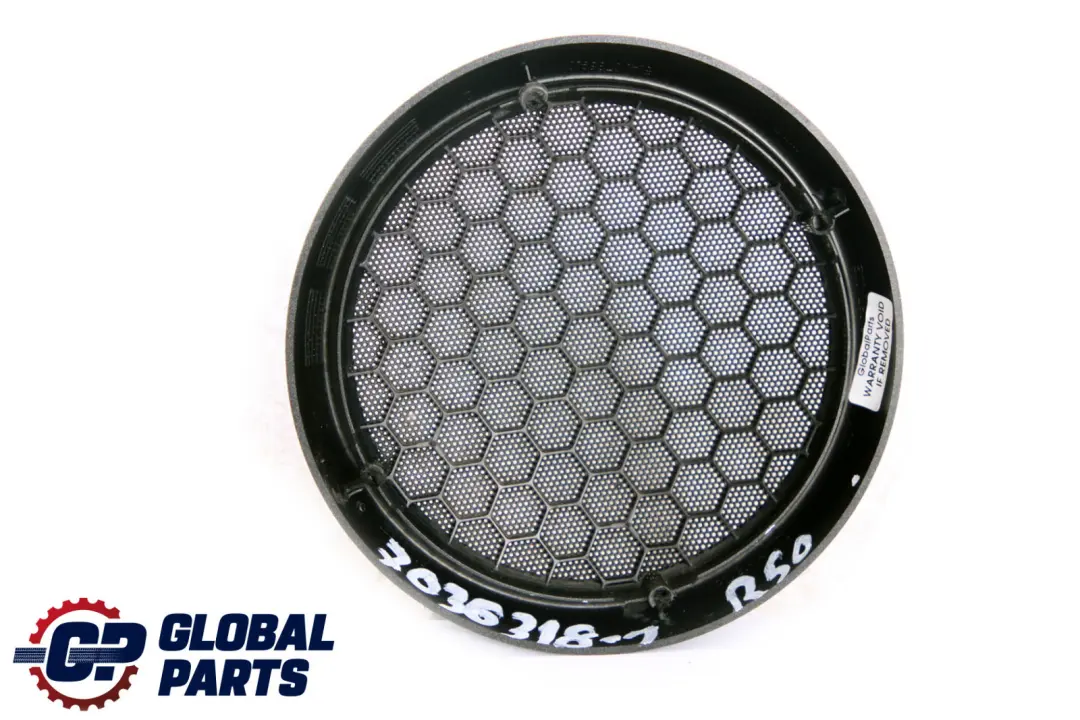 Door Trim Lower Loudspeaker Left Right Grid Anthracite to BMW Mini 1 R50 R53 Cover with Part number 7036318 BMW Mini 1 R50 R53 Cover Door Trim Lower Loudspeaker Left Right Grid Anthracite - SKU 7036318-1 - Part number 7036318