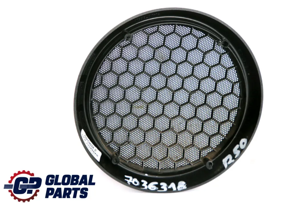 Osłona Kratka Drzwi Głośnika Lewa Prawa do Mini R50 o numerze 7036318 Mini R50 Osłona Kratka Drzwi Głośnika Lewa Prawa - SKU 7036318 - Numer Części 7036318