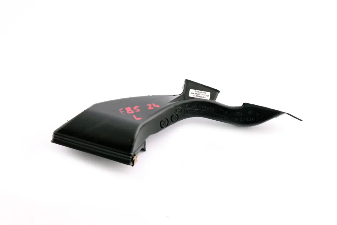 Heater Air Duct Left N/S Footwell to BMW Z4 E85 E86 with Part number 7036351 BMW Z4 E85 E86 Heater Air Duct Left N/S Footwell - SKU 7036351 - Part number 7036351