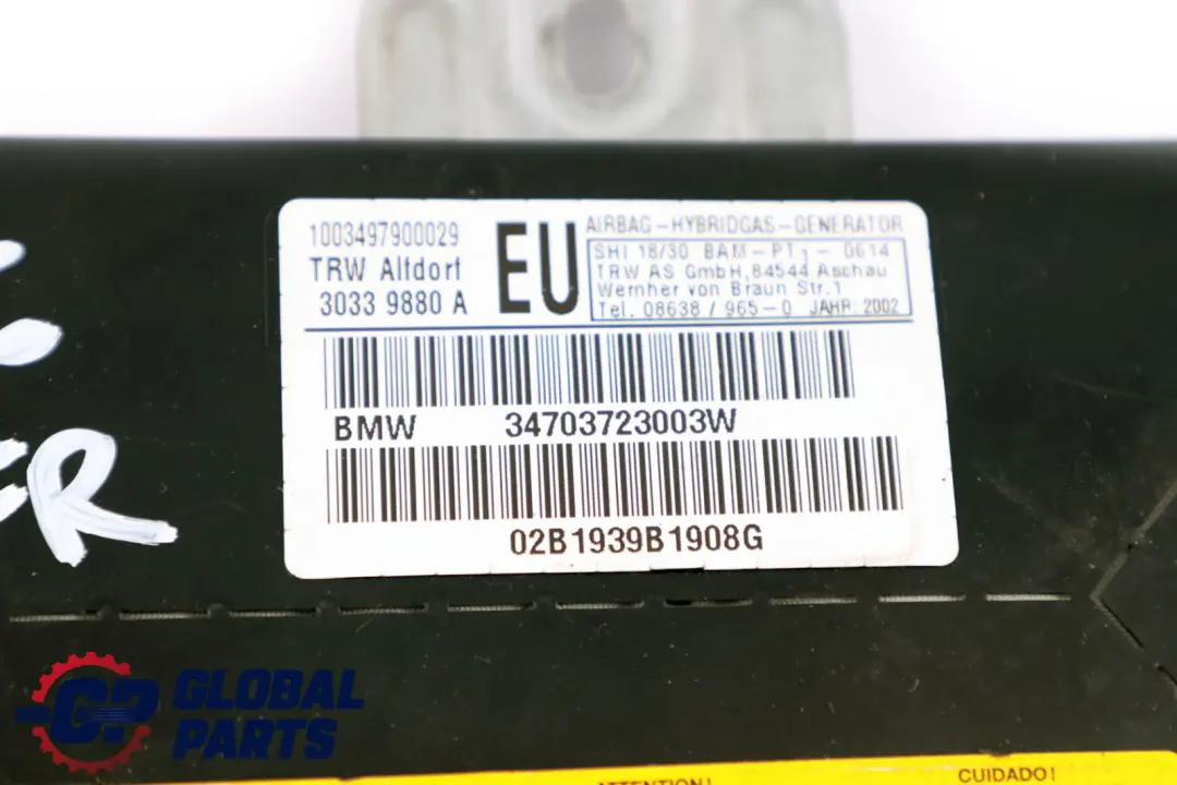 Módulo De Aire De La Puerta Delantera Derecha para BMW E46 con número de pieza 7037230 BMW E46 Módulo De Aire De La Puerta Delantera Derecha - SKU 7037230 - Número de pieza 7037230