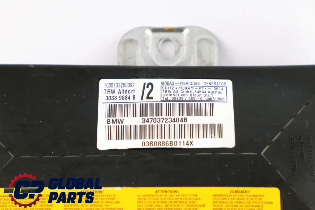  Module D'Air De Porte BMW E46 X5 E53 Côté Avant Droit - SKU 7037234 - Numéro de pièce 7037234