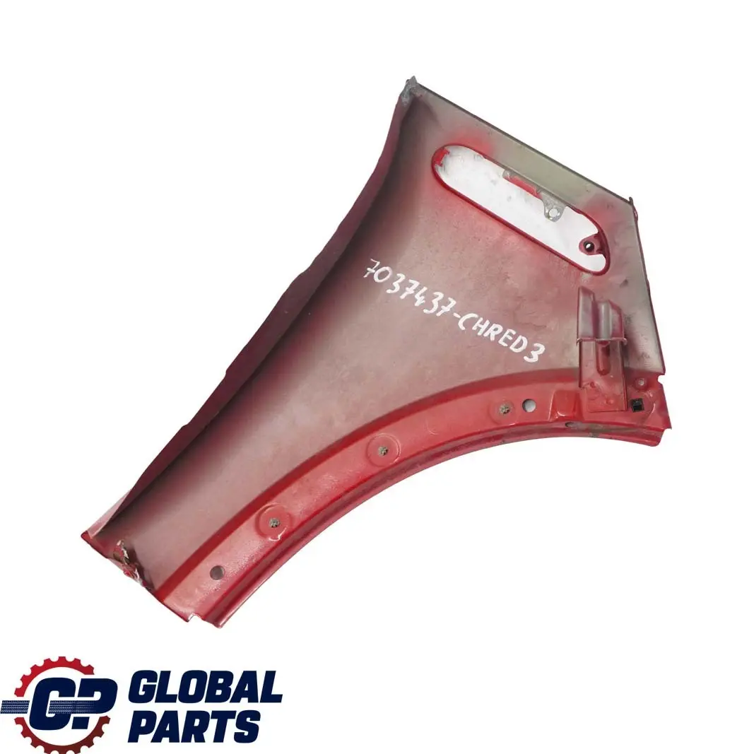 Seitenwand Vorn Links Chili Red Rot - 851 für BMW Mini R50 R52 R53 mit Teilenummer 7037437 BMW Mini R50 R52 R53 Seitenwand Vorn Links Chili Red Rot - 851 - SKU 7037437-CHRED3 - Teilenummer 7037437