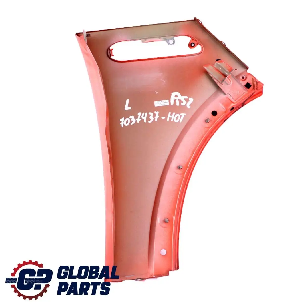 Front Left N/S Side Panel Fender Wing Hot Orange to Mini Cooper One R50 R52 R53 with Part number 7037437 Mini Cooper One R50 R52 R53 Front Left N/S Side Panel Fender Wing Hot Orange - SKU 7037437-HOT - Part number 7037437