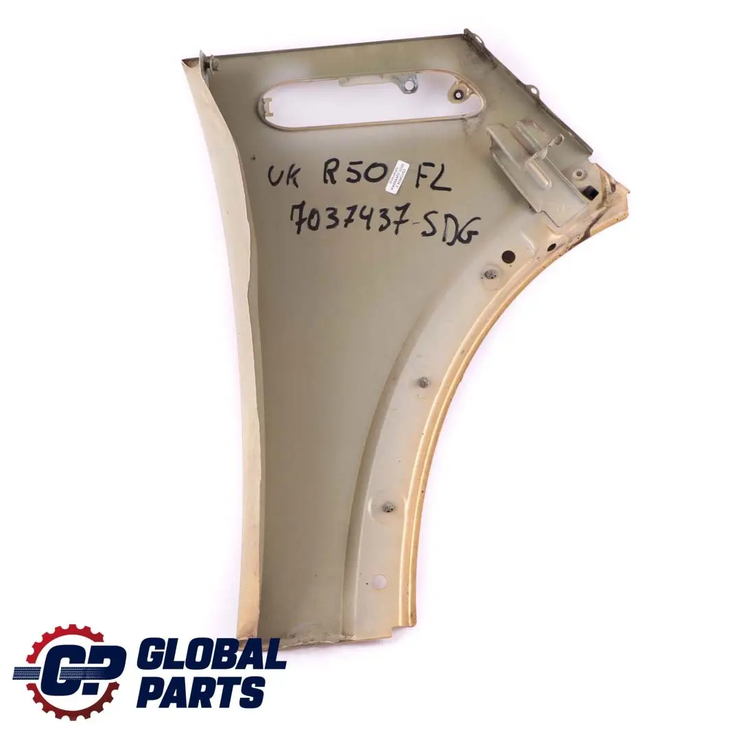 Front Left N/S Side Panel Fender Wing Solid Gold to Mini Cooper One R50 R52 R53 with Part number 7037437 Mini Cooper One R50 R52 R53 Front Left N/S Side Panel Fender Wing Solid Gold - SKU 7037437-SDG - Part number 7037437