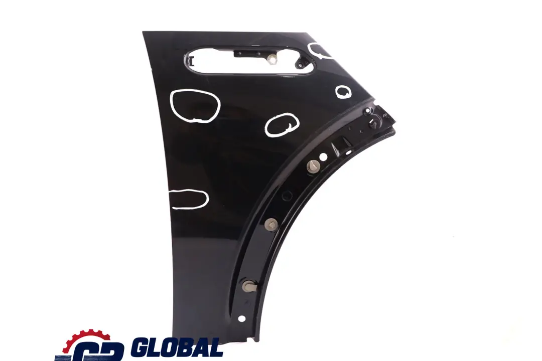 Front Right O/S Panel Fender Wing Astro Black Metallic - A25 to Mini Cooper R50 R53 with Part number 7037438 Mini Cooper R50 R53 Front Right O/S Panel Fender Wing Astro Black Metallic - A25 - SKU 7037438-ASB2 - Part number 7037438