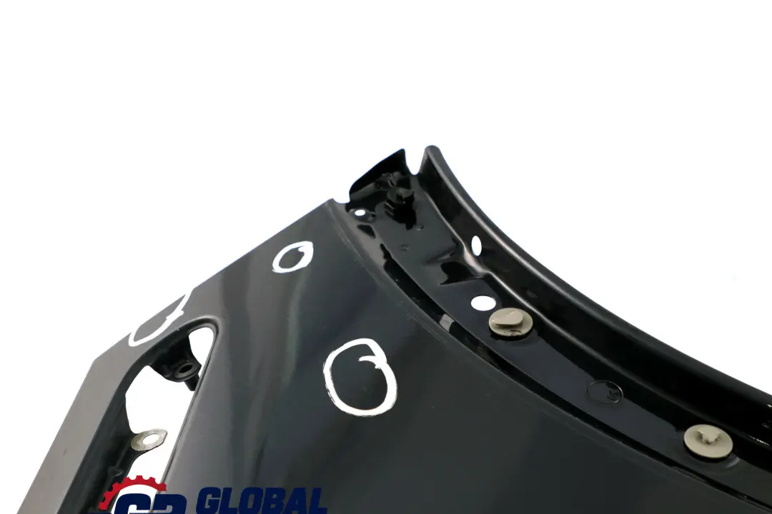 Front Right O/S Panel Fender Wing Astro Black Metallic - A25 to Mini Cooper R50 R53 with Part number 7037438 Mini Cooper R50 R53 Front Right O/S Panel Fender Wing Astro Black Metallic - A25 - SKU 7037438-ASB2 - Part number 7037438