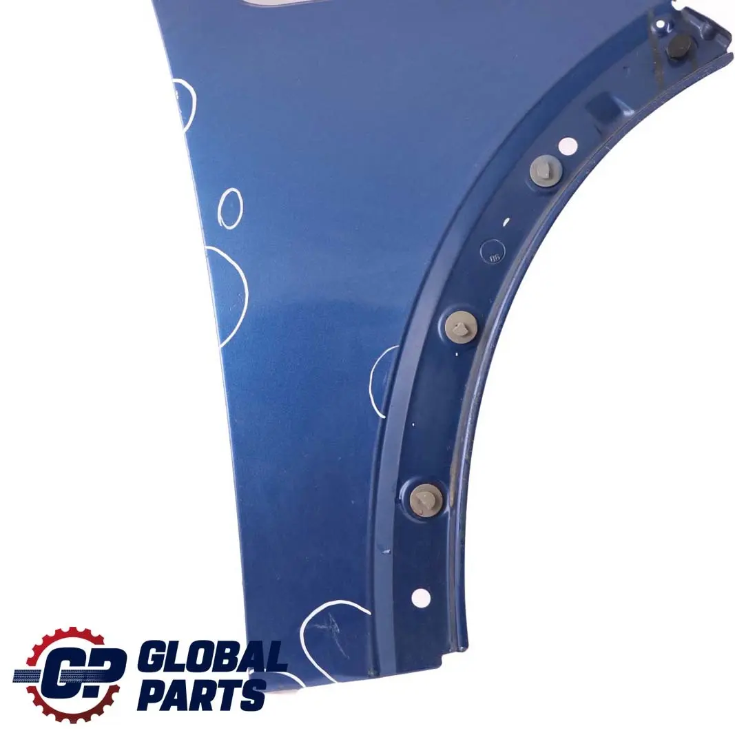 Front Right O/S Side Panel Fender Wing Lightning Blue to Mini Cooper One R50 R52 with Part number 7037438 Mini Cooper One R50 R52 Front Right O/S Side Panel Fender Wing Lightning Blue - SKU 7037438-LB1 - Part number 7037438