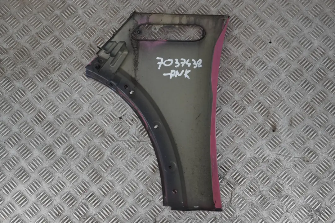 Front Right O/S Side Panel Fender Wing Glittering Pink to BMW Mini Cooper R50 R52 R53 with Part number 7037438 BMW Mini Cooper R50 R52 R53 Front Right O/S Side Panel Fender Wing Glittering Pink - SKU 7037438-PNK - Part number 7037438