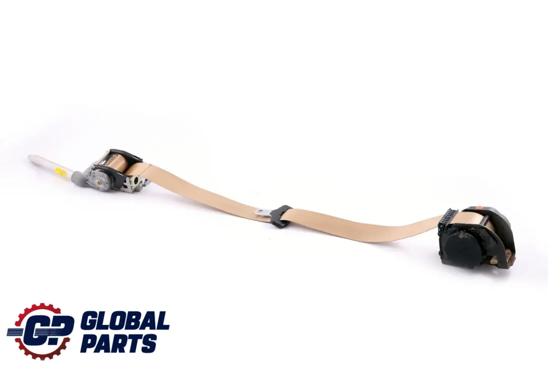 BMW E65 E66 Upper Belt With Force Limiter Front Left N/S Beige - SKU 7037817 - Part number 72117037817