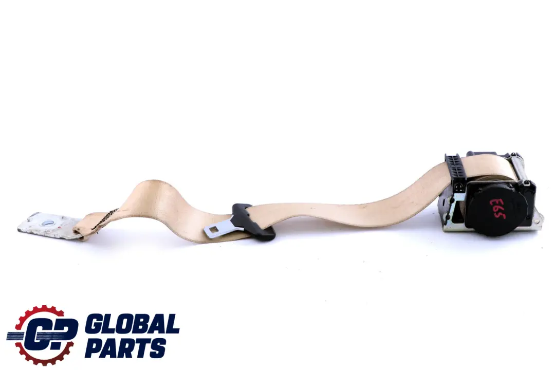 BMW E65 E66 Asiento Trasero Central Cinturón Superior Cremebeige - SKU 7037830 - Número de pieza 7037830