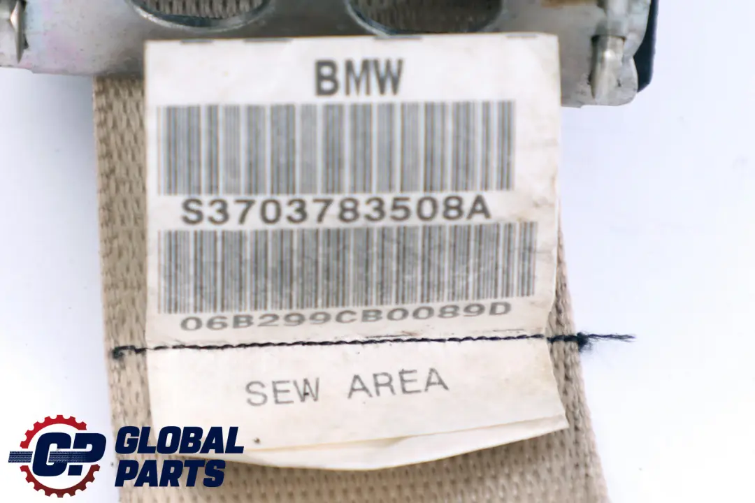 Cinturón seguridad superior trasero izquierdo Cremebeige para BMW E65 E66 E67 con número de pieza 7037835 BMW E65 E66 E67 Cinturón seguridad superior trasero izquierdo Cremebeige - SKU 7037835 - Número de pieza 7037835