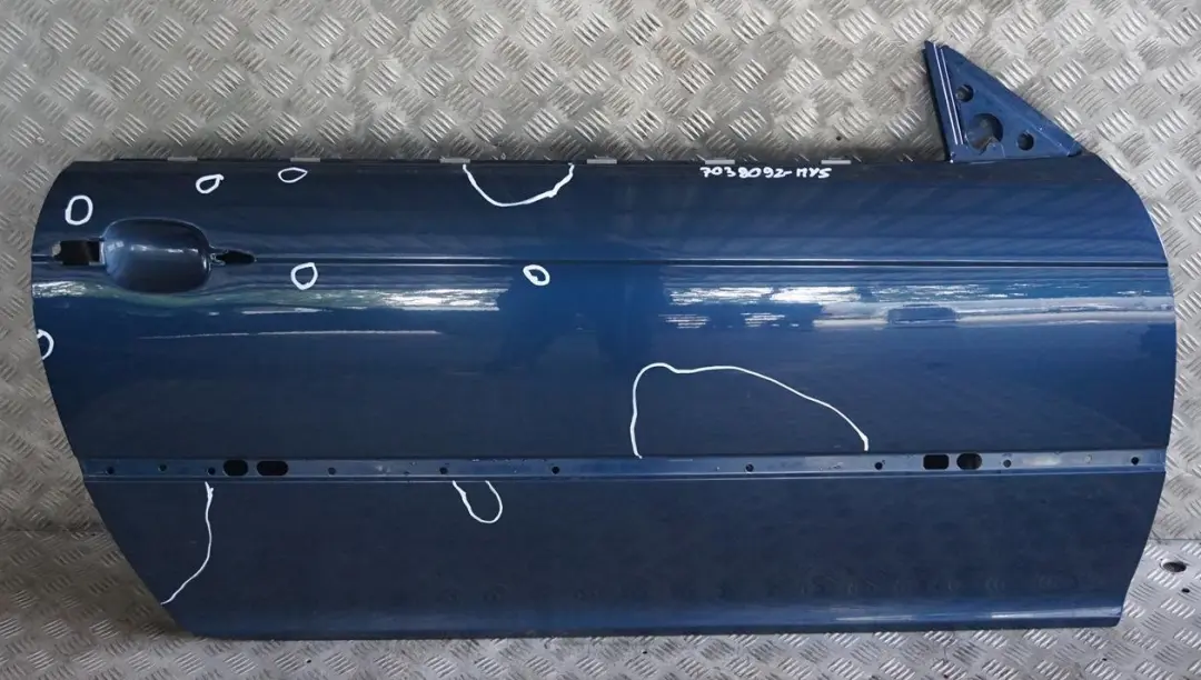 Door Front Right O/S Mysticblau Blue Metallic - A07 to BMW 3 E46 Coupe Convertible with Part number 7038092 BMW 3 E46 Coupe Convertible Door Front Right O/S Mysticblau Blue Metallic - A07 - SKU 7038092-MYS - Part number 7038092