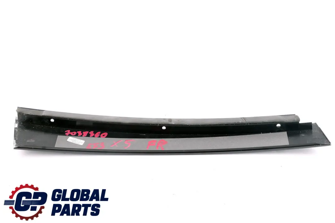 BMW X5 Series E53 Front Right Door O/S Column B Pillar Cover Trim Glanzschwarz - SKU 7038360 - Part number 7038360