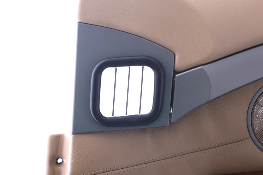 BMW 7 Series 1 E65 Front Right O/S Leather Interior Door Card Trim Panel Beige - SKU 7038496-1 - Part number 7038496