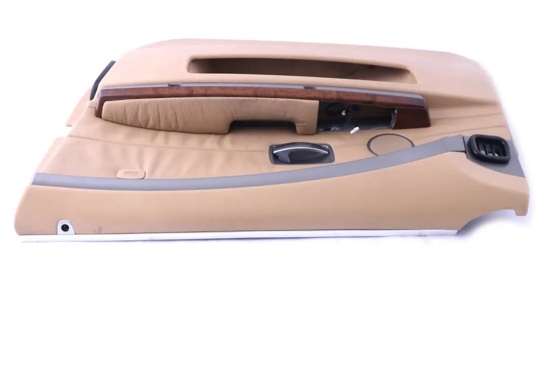 Front Right O/S Leather Interior Door Card Trim Panel Beige to BMW 7 Series E65 with Part number 7038496 BMW 7 Series E65 Front Right O/S Leather Interior Door Card Trim Panel Beige - SKU 7038496 - Part number 7038496