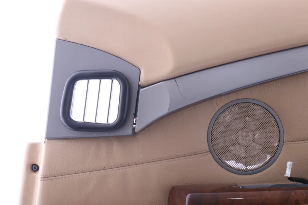 BMW 7 Series E65 Front Right O/S Leather Interior Door Card Trim Panel Beige - SKU 7038496 - Part number 7038496