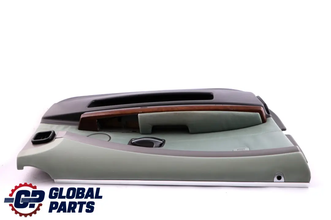 Front Left N/S Door Card Lining Trim Panel Green Leather to BMW 7 E65 E66 with Part number 7038499 BMW 7 E65 E66 Front Left N/S Door Card Lining Trim Panel Green Leather - SKU 7038499 - Part number 7038499