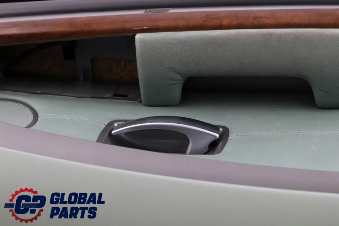 Front Left N/S Door Card Lining Trim Panel Green Leather to BMW 7 E65 E66 with Part number 7038499 BMW 7 E65 E66 Front Left N/S Door Card Lining Trim Panel Green Leather - SKU 7038499 - Part number 7038499