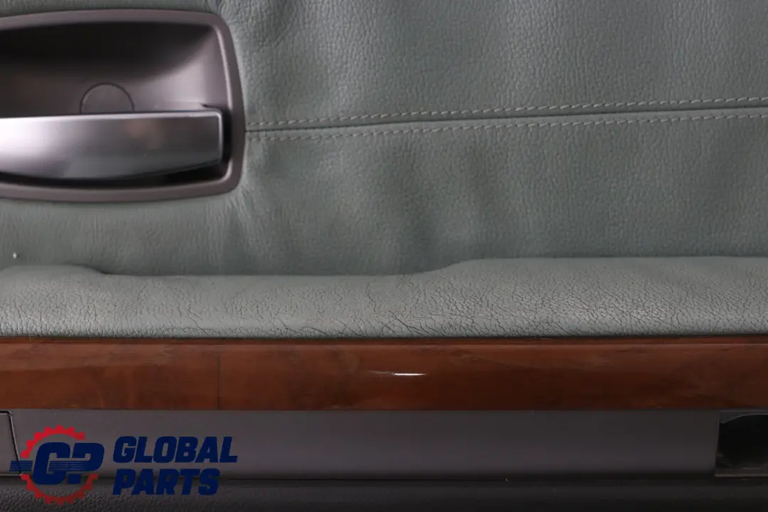 Front Right O/S Door Card Lining Trim Panel Green Leather to BMW 7 Series E65 E66 with Part number 7038500 BMW 7 Series E65 E66 Front Right O/S Door Card Lining Trim Panel Green Leather - SKU 7038500 - Part number 7038500