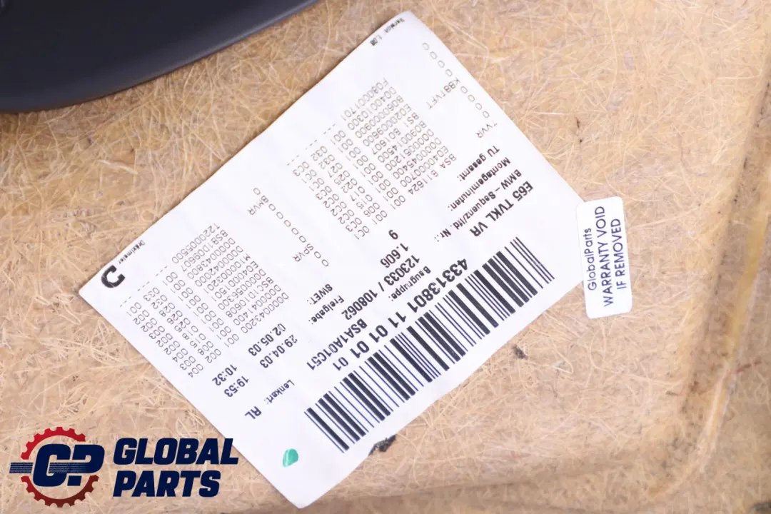 Front Right O/S Door Card Lining Trim Panel Green Leather to BMW 7 Series E65 E66 with Part number 7038500 BMW 7 Series E65 E66 Front Right O/S Door Card Lining Trim Panel Green Leather - SKU 7038500 - Part number 7038500