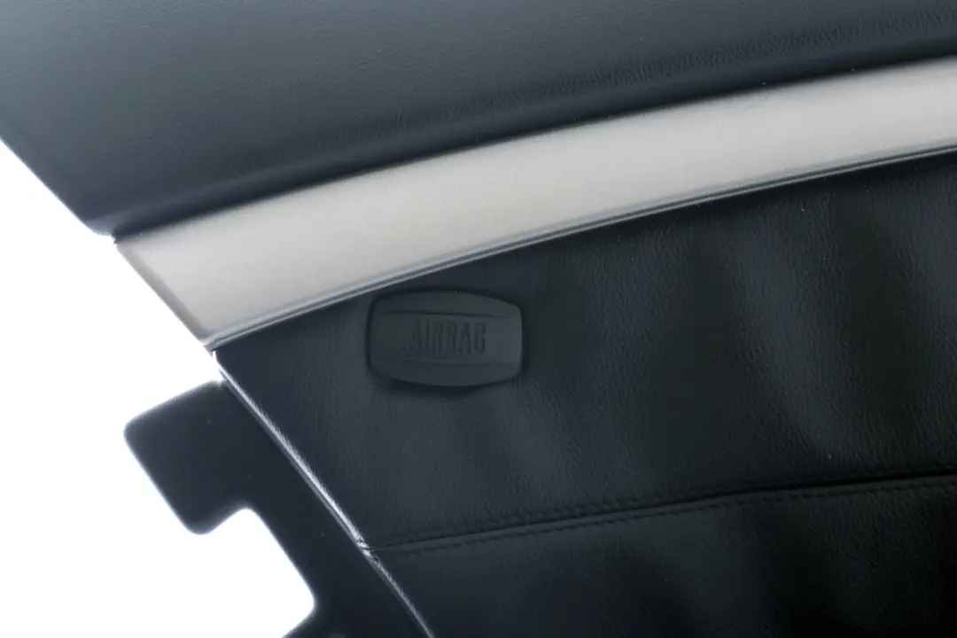 Door Card Lining Trim Panel Black Leather Rear Left N/S to BMW 7 SERIES E65 with Part number 7038707 BMW 7 SERIES E65 Door Card Lining Trim Panel Black Leather Rear Left N/S - SKU 7038707 - Part number 7038707