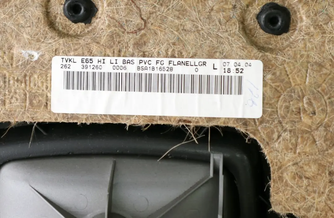 Left N/S Door Card Grey Leather Lining Trim Panel to BMW 7 Series 1 E65 Rear with Part number 7038709 BMW 7 Series 1 E65 Rear Left N/S Door Card Grey Leather Lining Trim Panel - SKU 7038709-1 - Part number 7038709