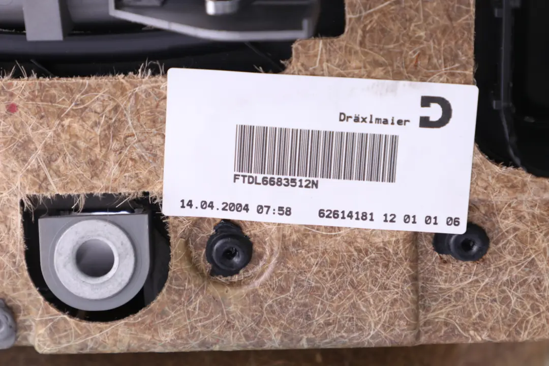 Left N/S Door Card Grey Leather Lining Trim Panel to BMW 7 Series 1 E65 Rear with Part number 7038709 BMW 7 Series 1 E65 Rear Left N/S Door Card Grey Leather Lining Trim Panel - SKU 7038709-1 - Part number 7038709