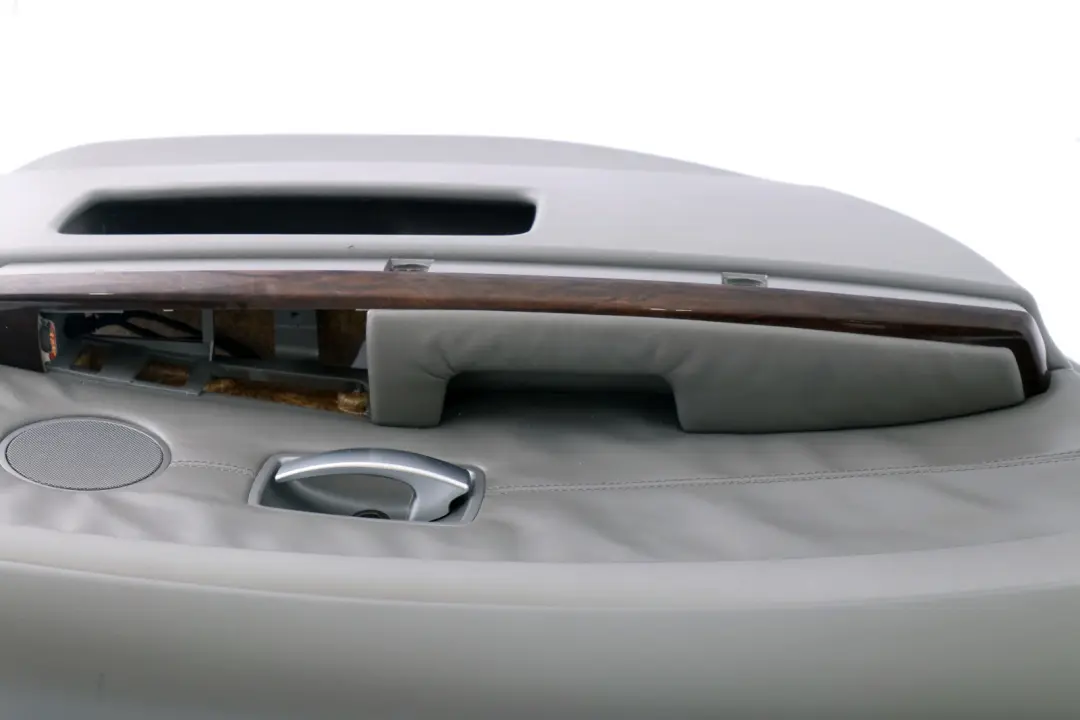 Left N/S Door Card Grey Leather Lining Trim Panel to BMW E65 Rear with Part number 7038709 BMW E65 Rear Left N/S Door Card Grey Leather Lining Trim Panel - SKU 7038709 - Part number 7038709