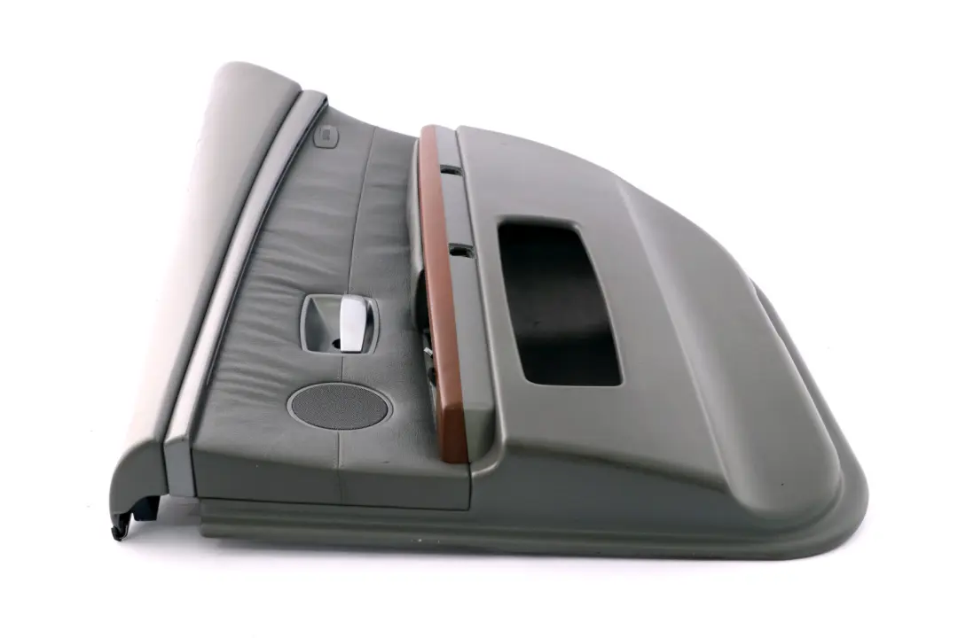 BMW E65 Scheda porta posteriore destra Pannello rivestimento in pelle grigio - SKU 7038710-1 - Numero di parte 7038710