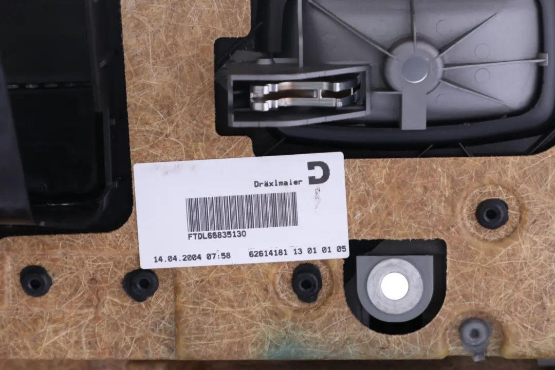 BMW E65 Scheda porta posteriore destra Pannello rivestimento in pelle grigio - SKU 7038710-1 - Numero di parte 7038710