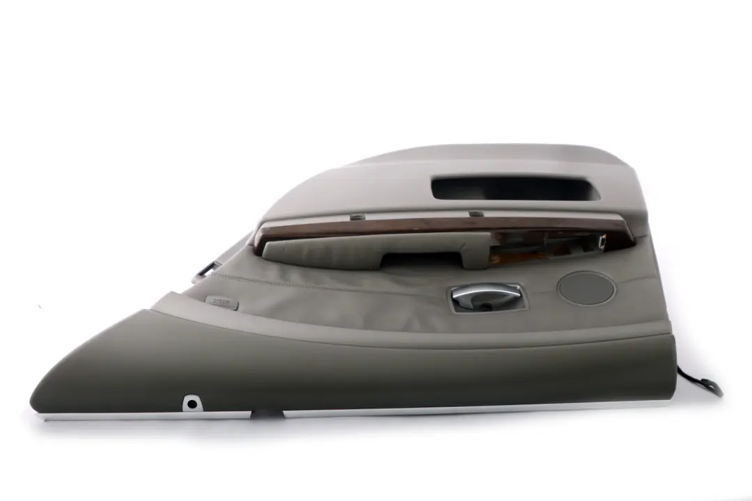 BMW 7 Series E65 Rear Right O/S Door Card Grey Leather Lining Trim Panel - SKU 7038710 - Part number 7038710