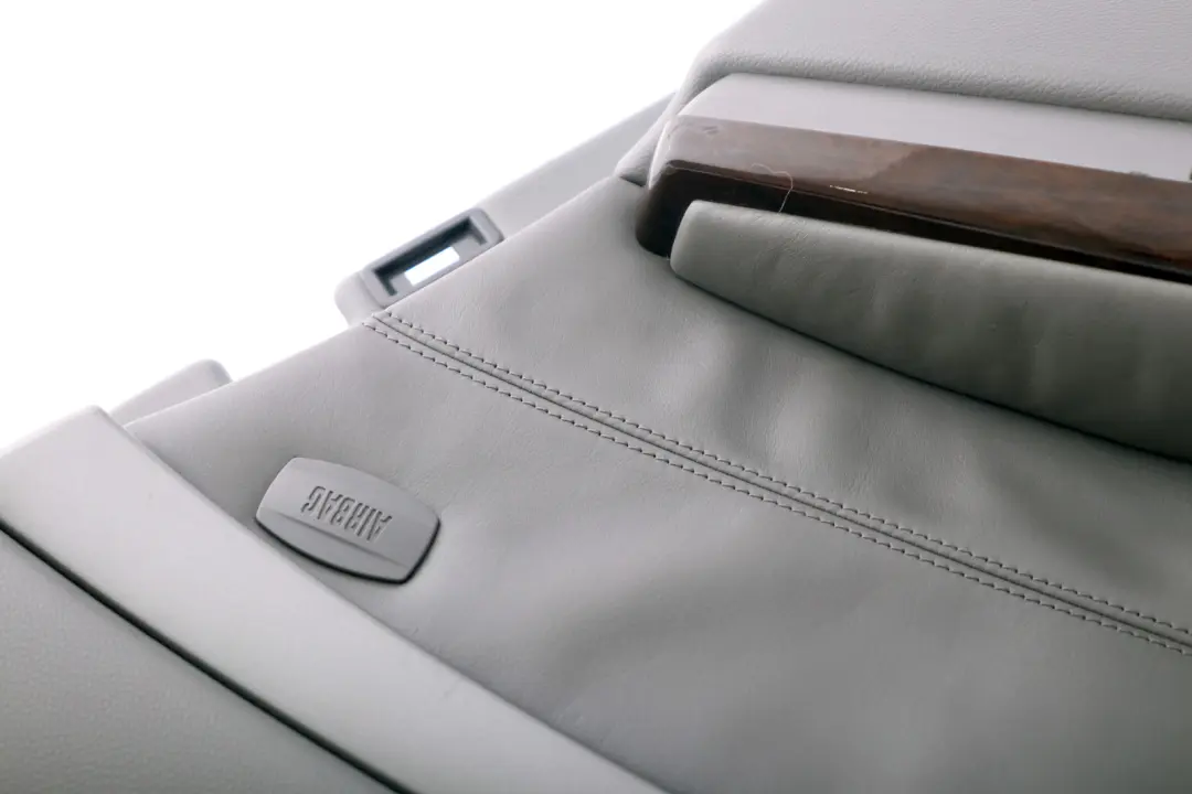 Right O/S Door Card Grey Leather Lining Trim Panel to BMW 7 Series E65 Rear with Part number 7038710 BMW 7 Series E65 Rear Right O/S Door Card Grey Leather Lining Trim Panel - SKU 7038710 - Part number 7038710