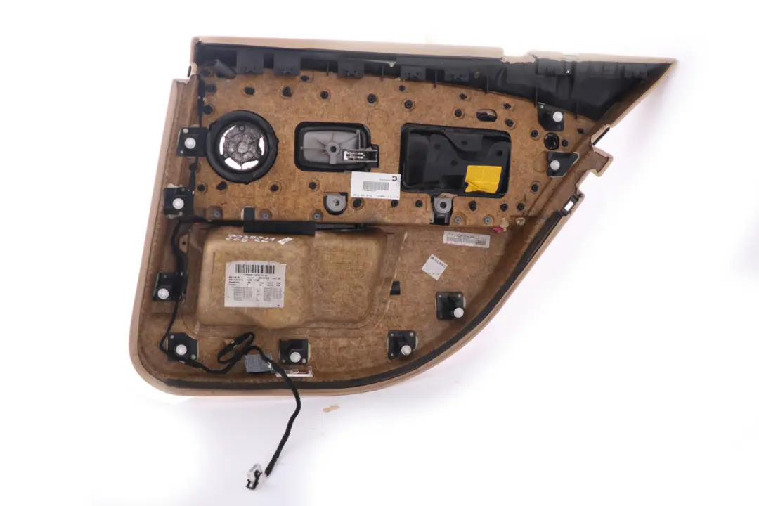 BMW E65 Parte Trasera Izquierda Interior Cuero Panel Embellecedor Puerta Beige - SKU 7038711 - Número de pieza 7038711