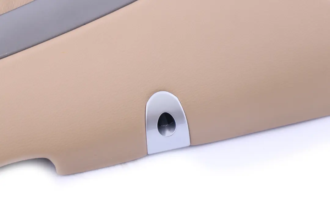 Left N/S Leather Interior Door Card Trim Panel Beige to BMW 7 Series E65 Rear with Part number 7038711 BMW 7 Series E65 Rear Left N/S Leather Interior Door Card Trim Panel Beige - SKU 7038711 - Part number 7038711