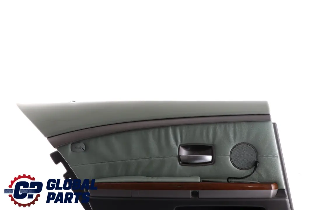 Left N/S Door Card Lining Trim Panel Green Leather to BMW 7 Series E65 E66 Rear with Part number 7038715 BMW 7 Series E65 E66 Rear Left N/S Door Card Lining Trim Panel Green Leather - SKU 7038715 - Part number 7038715