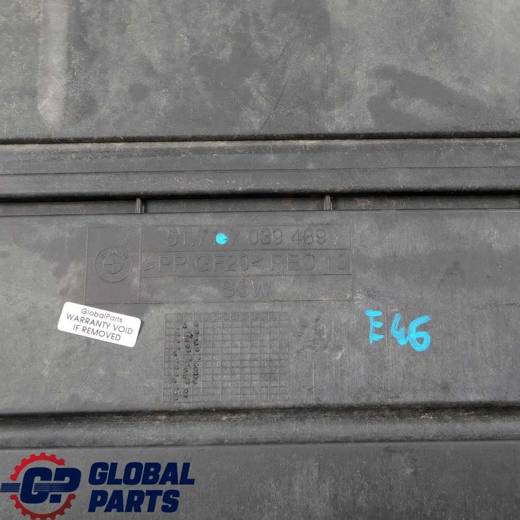 BMW 3 er E46 Diesel Abschirmung Motorraum Abdeckung Unterbodenschutz - SKU 7039439-1 - Teilenummer 7039439