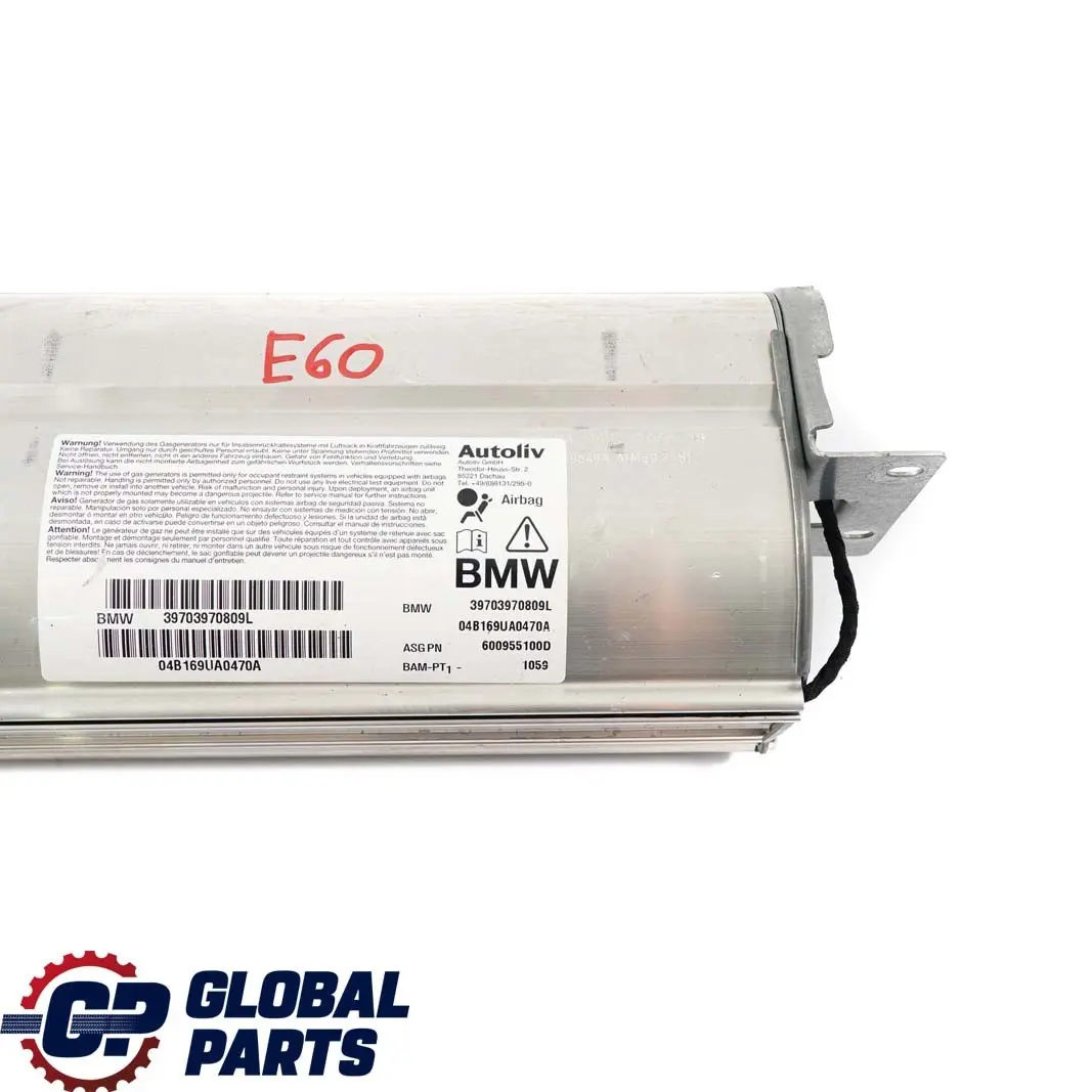 Airbag Passeggero Anteriore BMW E60 E61 Cruscotto Laterale per con numero di parte 7039708 Airbag Passeggero Anteriore BMW E60 E61 Cruscotto Laterale - SKU 7039708 - Numero di parte 7039708