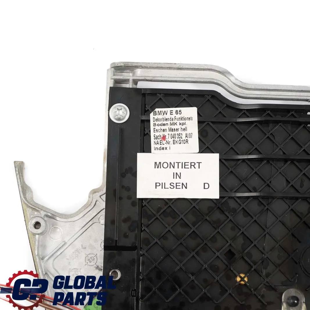 BMW 7 er E65 E66 Funktionsträger Mittenkonsole Holz Esche Hell - SKU 7040352 - Teilenummer 7040352