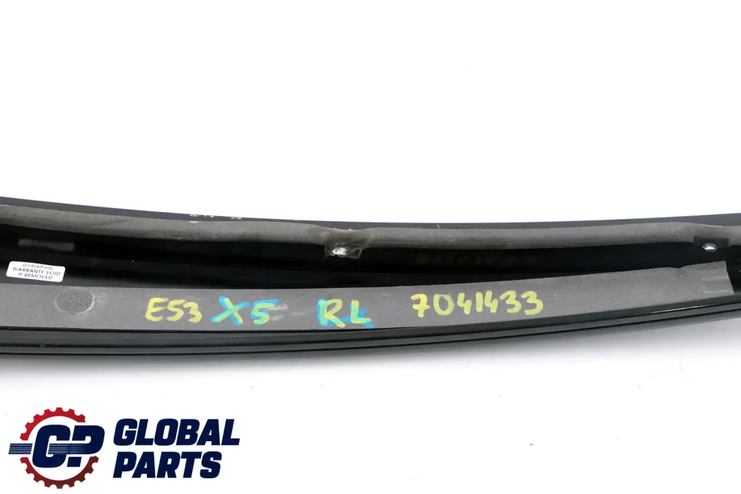 BMW X5 Series E53 Cover Column B Door Rear Left N/S Black Glanzschwarz - SKU 7041433 - Part number 7041433